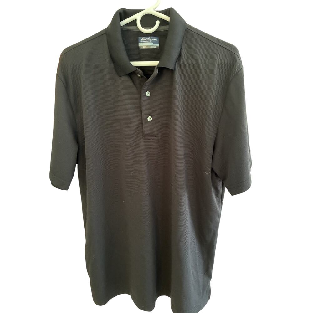 Ben Hogan Mens Polo Shirt L Performance Golf Black Casual